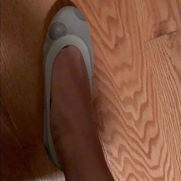 Grey/silver polka dot shimmery heels - Picture 6 of 6